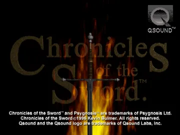 Chronicles of the Sword (US) screen shot title